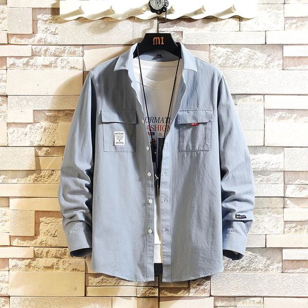 men's casual shirts 2021 spring/summer earth long sleevelarge oxford fabric shirt sleeve thin coat versatile loose cargo, White;black
men's casual shirts 2021 spring/summer earth long sleevelarge oxford fabric shirt sleeve thin coat versatile loose cargo, White;black