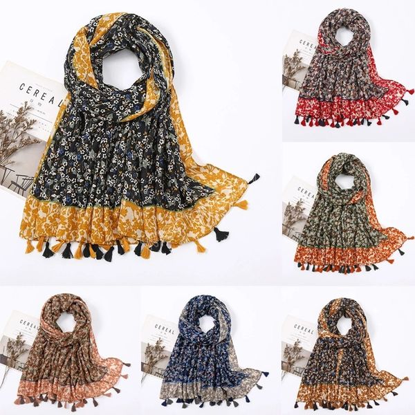 floral print scarf women tassel shawl head wrap long scarves turban muslim hijab headscarf cotton linen 180*85cm, Blue;gray
floral print scarf women tassel shawl head wrap long scarves turban muslim hijab headscarf cotton linen 180*85cm, Blue;gray
