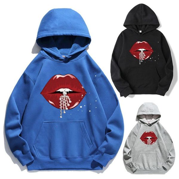 women's hoodies & sweatshirts women hoodie red lip printed fleece long sleeve loose sweatshirt with hat girls pullovers winter, Black
women's hoodies & sweatshirts women hoodie red lip printed fleece long sleeve loose sweatshirt with hat girls pullovers winter, Black