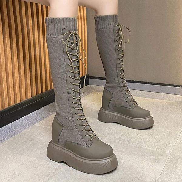 boots 2021 slim women's wedges fashion height increase platform shoes woman high heels knee women gothic, Black
boots 2021 slim women's wedges fashion height increase platform shoes woman high heels knee women gothic, Black