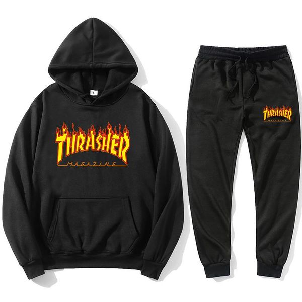 men's tracksuits winter sports suit flame printed and women's casual hoodie fashion pullover pants suitstreetsuit, Gray
men's tracksuits winter sports suit flame printed and women's casual hoodie fashion pullover pants suitstreetsuit, Gray
