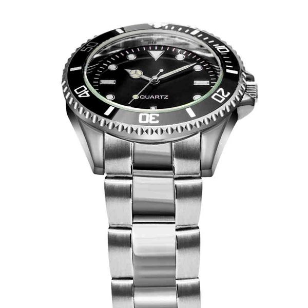 black dial men business watch spinning bezel metal strap masculino tpw k5008, Silver
black dial men business watch spinning bezel metal strap masculino tpw k5008, Silver