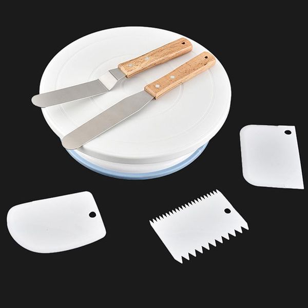 6pc/set cake turntable set baking tool slice knife for cooking grade pp rotating stand & pastry tools
6pc/set cake turntable set baking tool slice knife for cooking grade pp rotating stand & pastry tools