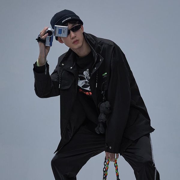 men's jackets semir jacket men coat 2021 autumn trend tooling port style loose clothes doll pendant, Black;brown
men's jackets semir jacket men coat 2021 autumn trend tooling port style loose clothes doll pendant, Black;brown