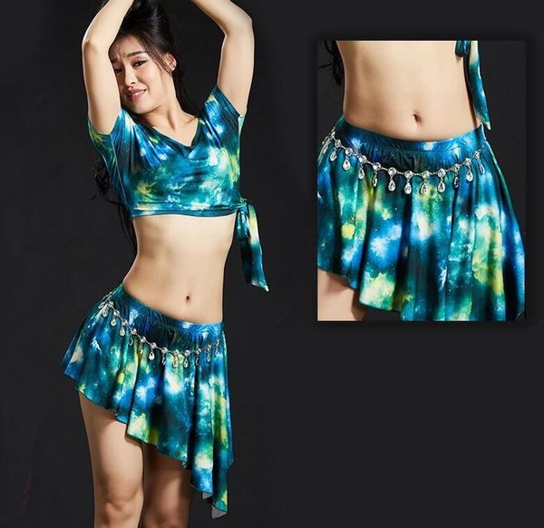 stage wear belly dance costumes mix color blouse+short skirt 2pcs set professional performance practice dancewear sf430 4c0d, Black;red
stage wear belly dance costumes mix color blouse+short skirt 2pcs set professional performance practice dancewear sf430 4c0d, Black;red