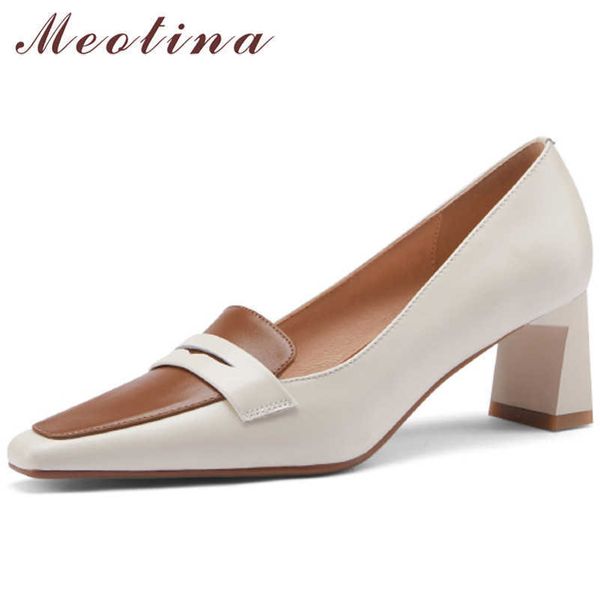 meotina pumps natural genuine leather women shoes high heels chunky heel shoes pointed toe female footwear spring brown size 40 210608, Black
meotina pumps natural genuine leather women shoes high heels chunky heel shoes pointed toe female footwear spring brown size 40 210608, Black