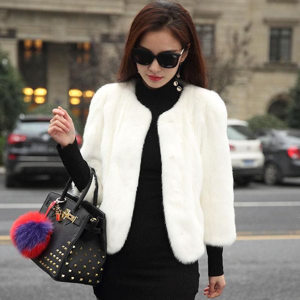 women's fur & faux jacket women plus size short coats 2021 autumn fashion splicing imitation hair cardigan skinny jackets woman, Black
women's fur & faux jacket women plus size short coats 2021 autumn fashion splicing imitation hair cardigan skinny jackets woman, Black
