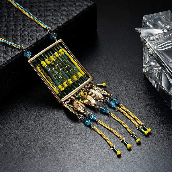 pendants 5 pcs/lot 2021 fashion boho long fringe tassel necklaces women collier crystal glass beads weave bohemian jewelry, Black
pendants 5 pcs/lot 2021 fashion boho long fringe tassel necklaces women collier crystal glass beads weave bohemian jewelry, Black
