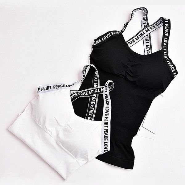 camisoles & tanks seamless cotton tube women undefined lingerie pad vest fashion letter cross straps summer tank underwear #f, Black;white
camisoles & tanks seamless cotton tube women undefined lingerie pad vest fashion letter cross straps summer tank underwear #f, Black;white
