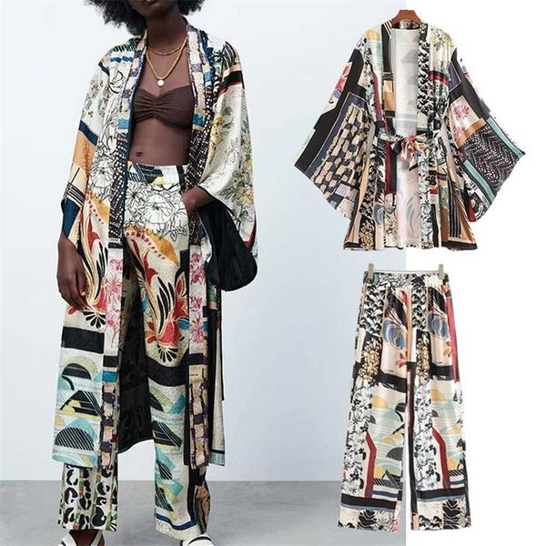 traf 2pcs women za shirts +trousers suit summer full printed x-long loose blouse set female pants casual clothes 211105, White
traf 2pcs women za shirts +trousers suit summer full printed x-long loose blouse set female pants casual clothes 211105, White