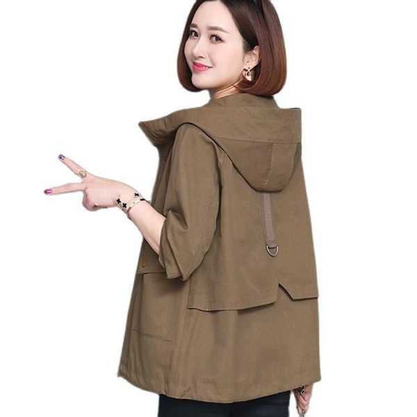 spring autumn fashion loose plus size resting hooded short jacket female zipper cotton outerwear cause ladies lining coats women's jack, Black;brown
spring autumn fashion loose plus size resting hooded short jacket female zipper cotton outerwear cause ladies lining coats women's jack, Black;brown