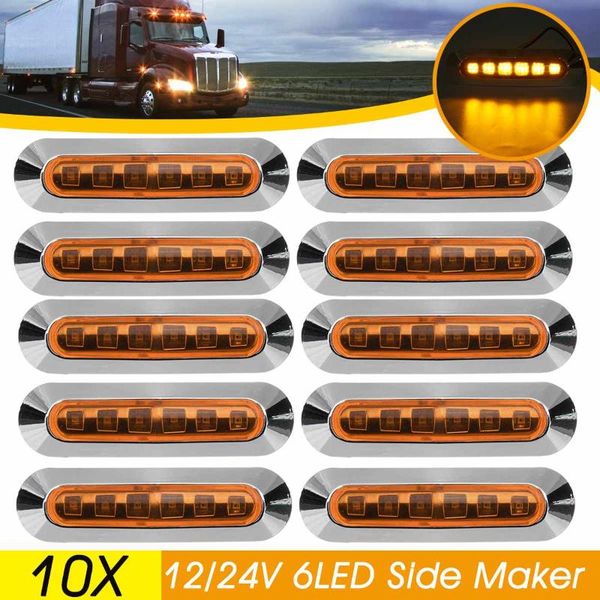 emergency lights 10pcs 12v 24v 6 led car truck side marker light ssignal lamp warning pickup trailer caravan lorry bus camper
emergency lights 10pcs 12v 24v 6 led car truck side marker light ssignal lamp warning pickup trailer caravan lorry bus camper