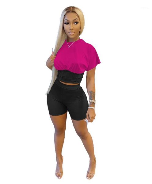 women's tracksuits womens tracksuit patchwork short sleeve crop mini stretchy shorts two piece sets fashion outfit sporty for women, Gray
women's tracksuits womens tracksuit patchwork short sleeve crop mini stretchy shorts two piece sets fashion outfit sporty for women, Gray