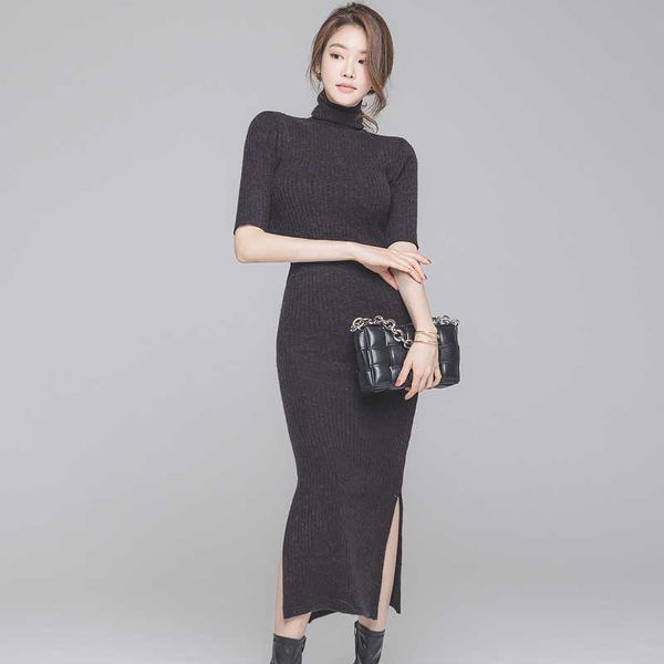 women's turtleneck sweater dress korean style bag hip bodycon dresses tight bottoming knitted casual 210529, Black;gray
women's turtleneck sweater dress korean style bag hip bodycon dresses tight bottoming knitted casual 210529, Black;gray