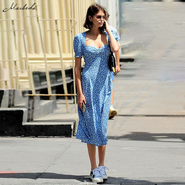 2021macheda french romance retro dress women casual floral print square collar clothing ruffles puff sleeve midi dresses lady, Black;gray
2021macheda french romance retro dress women casual floral print square collar clothing ruffles puff sleeve midi dresses lady, Black;gray