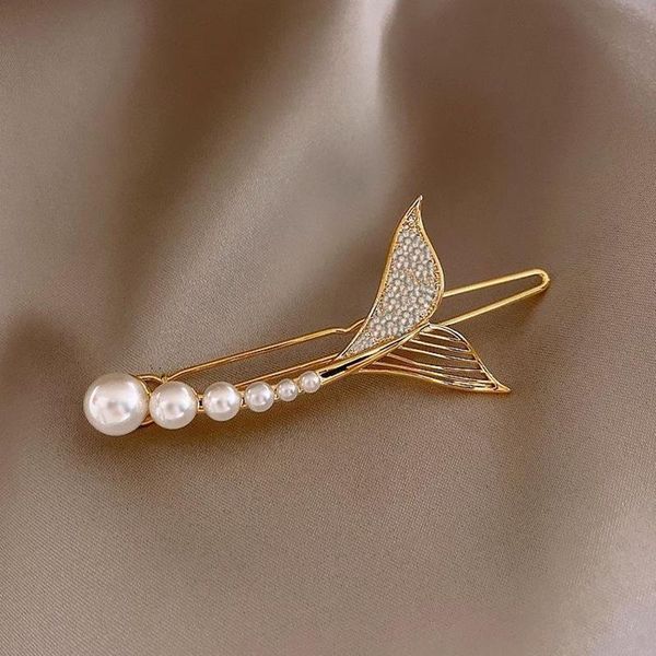 hair clips & barrettes 1pcs mermaid ji dolphin hairpin pearl fish tail side clip daily wedding party valentine's day accessories, Golden;silver
hair clips & barrettes 1pcs mermaid ji dolphin hairpin pearl fish tail side clip daily wedding party valentine's day accessories, Golden;silver
