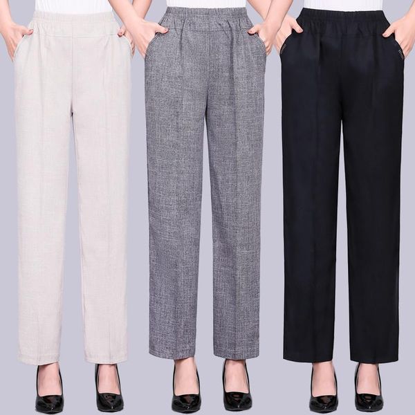 women's pants & capris middle aged and old women spring summer sweat pant thin elastic waist loose cotton mother long casual trousers p, Black;white
women's pants & capris middle aged and old women spring summer sweat pant thin elastic waist loose cotton mother long casual trousers p, Black;white