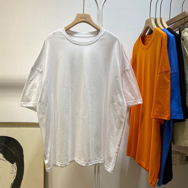 women's t-shirt mid-length loose short sleeve summer cool simple solid color small harajuku, White
women's t-shirt mid-length loose short sleeve summer cool simple solid color small harajuku, White