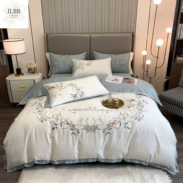 bedding sets luxury american style flowers bird embroidery egyptian cotton set duvet cover bed linen fitted sheet pillowcases 4pcs
bedding sets luxury american style flowers bird embroidery egyptian cotton set duvet cover bed linen fitted sheet pillowcases 4pcs