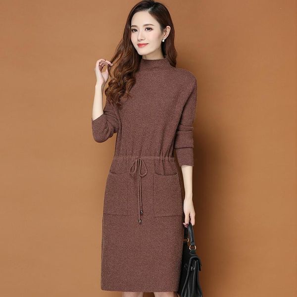 women's sweaters fashion 2021 autumn winter women long sweater dress pullovers warm knitted pullover lace dresses lady, White;black
women's sweaters fashion 2021 autumn winter women long sweater dress pullovers warm knitted pullover lace dresses lady, White;black