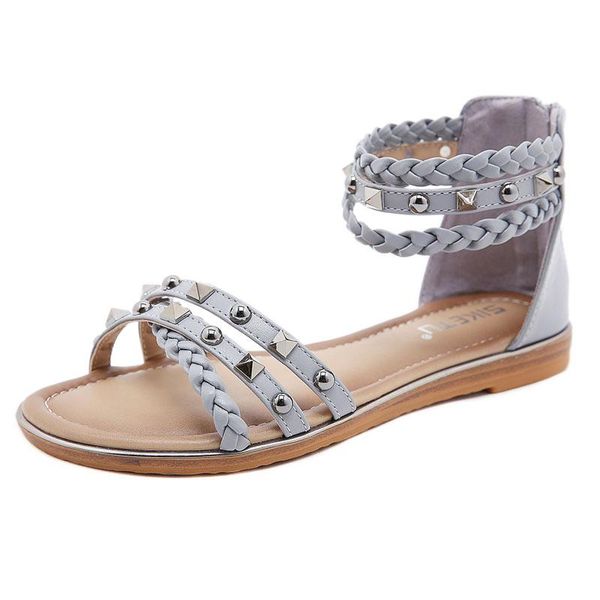 sandals 2021 summer shoes women flat rivets fashion ladies plus size 42 holiday a3576, Black
sandals 2021 summer shoes women flat rivets fashion ladies plus size 42 holiday a3576, Black