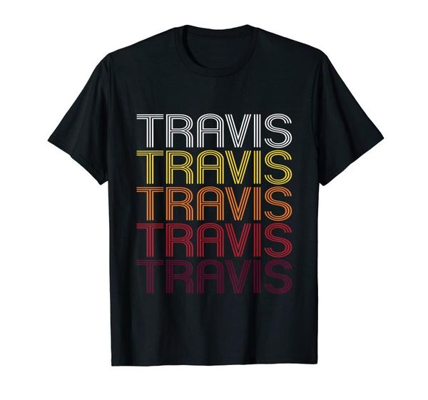 men's t-shirts travis retro wordmark pattern - vintage style t-shirt, White;black
men's t-shirts travis retro wordmark pattern - vintage style t-shirt, White;black