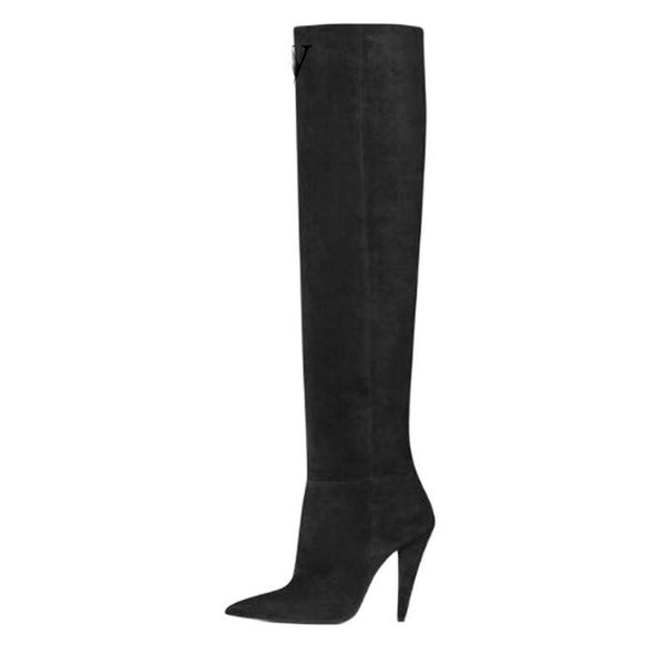 boots autumn winter est over the knee pointed toe and spike heels two color flock fashion women high quality, Black
boots autumn winter est over the knee pointed toe and spike heels two color flock fashion women high quality, Black