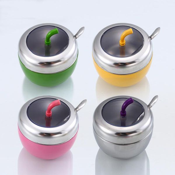 storage bottles & jars multicolor easy clean stainless steel seasoning box jar kitchen spice boxes salt container with cover and spoon
storage bottles & jars multicolor easy clean stainless steel seasoning box jar kitchen spice boxes salt container with cover and spoon