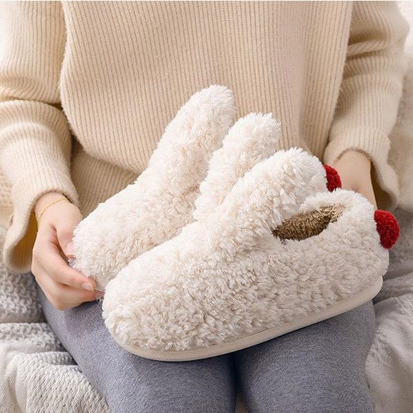 women winter slippers ladies warm plush cute ears shoes indoor homen house female flat, Black
women winter slippers ladies warm plush cute ears shoes indoor homen house female flat, Black