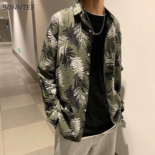 men shirts printed long-sleeve hawaiian beach holiday loose leisure vintage trendy camisa masculine all-match chic stylish men's casual, White;black
men shirts printed long-sleeve hawaiian beach holiday loose leisure vintage trendy camisa masculine all-match chic stylish men's casual, White;black