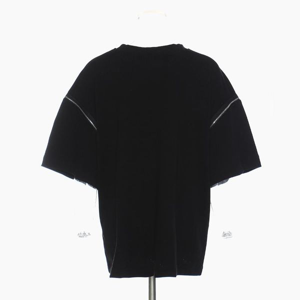 women's t-shirt superaen women 2021 spring summer zipper chain decorative short sleeve black top, White
women's t-shirt superaen women 2021 spring summer zipper chain decorative short sleeve black top, White