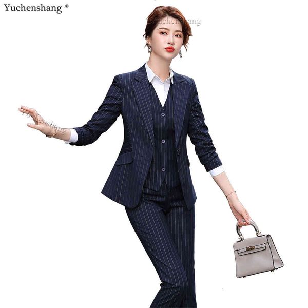 women's suits & blazers 3 piece set women office lady formal business work pant suit gray black stripe blazer vest and trous fo, White;black
women's suits & blazers 3 piece set women office lady formal business work pant suit gray black stripe blazer vest and trous fo, White;black