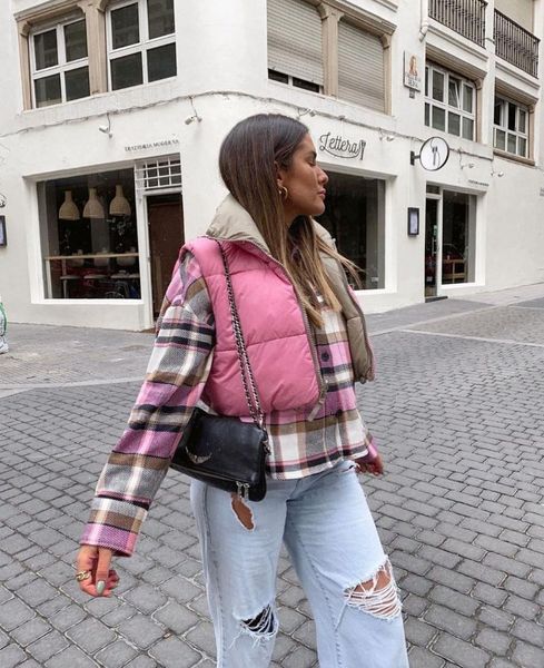 women's vests sweet short down vest coats women 2021 winter autumn ladies cute pink green waistcoat jackets streetwear cropped chic gir, Black;white
women's vests sweet short down vest coats women 2021 winter autumn ladies cute pink green waistcoat jackets streetwear cropped chic gir, Black;white