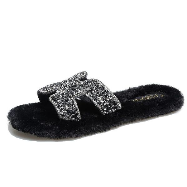 slippers slipper women's fashion outer wear 2021 autumn and winter style versatile flat sandals, Black
slippers slipper women's fashion outer wear 2021 autumn and winter style versatile flat sandals, Black