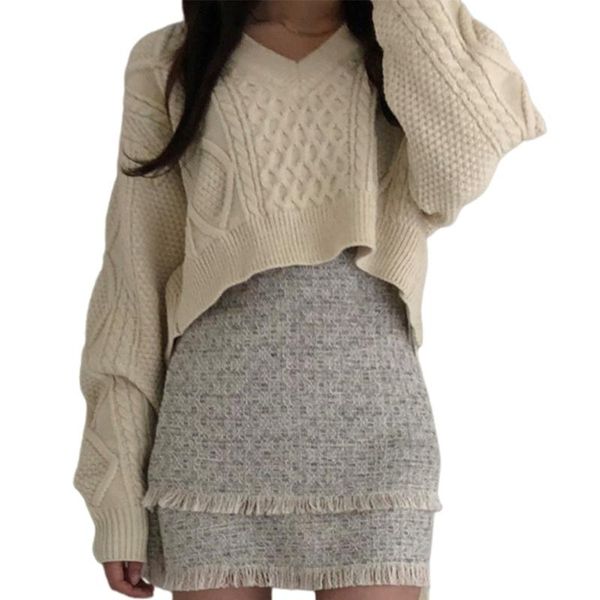women's sweaters women long sleeve knitted sweater v-neck casual elegant bandage pullover, White;black
women's sweaters women long sleeve knitted sweater v-neck casual elegant bandage pullover, White;black