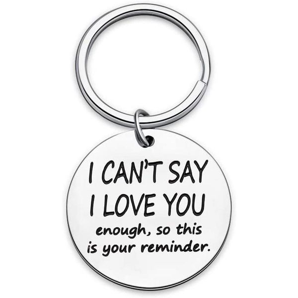 keychains funny couple key chain boyfriend girlfriend ring i cant say love you enough wife husband keychain birthday anniversary gift, Silver
keychains funny couple key chain boyfriend girlfriend ring i cant say love you enough wife husband keychain birthday anniversary gift, Silver