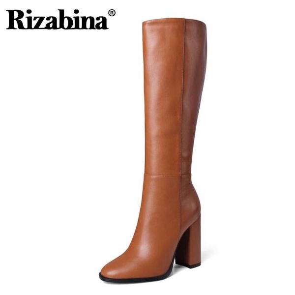 boots rizabina women high heel long zipper thick knee fashion winter shoes woman footwear size 34-43, Black
boots rizabina women high heel long zipper thick knee fashion winter shoes woman footwear size 34-43, Black