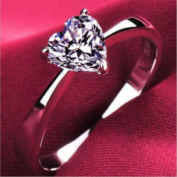 wedding rings jewelry 2ct cut ring silver color promise heart engagement white, Slivery;golden
wedding rings jewelry 2ct cut ring silver color promise heart engagement white, Slivery;golden