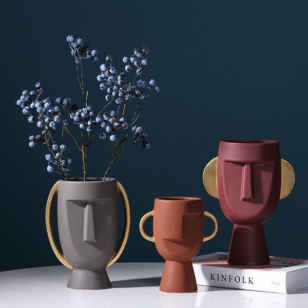 vases nordic head face ceramic vase creative and simple modern home crafts soft decoration ornaments
vases nordic head face ceramic vase creative and simple modern home crafts soft decoration ornaments