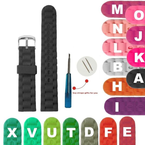 watch bands 18mm perfect white black orange yellow green grey blue purple pink neon silicone jelly rubber unisexwatch band straps wb1060, Black;brown
watch bands 18mm perfect white black orange yellow green grey blue purple pink neon silicone jelly rubber unisexwatch band straps wb1060, Black;brown