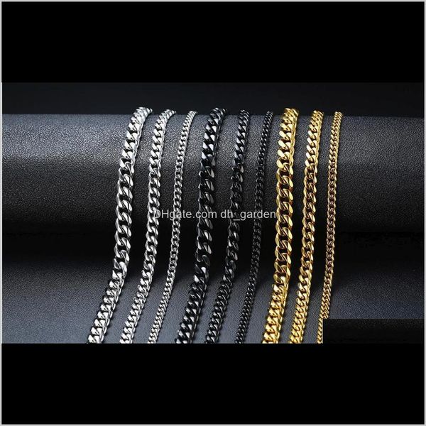 chains necklaces & pendants drop delivery 2021 50cm punk stainless steel black gold cuban link chain chokers necklace for men women party je, Silver
chains necklaces & pendants drop delivery 2021 50cm punk stainless steel black gold cuban link chain chokers necklace for men women party je, Silver