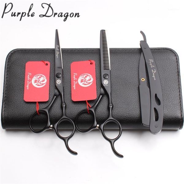 3pcs 5.5" 16cm jp 440c purple dragon barber shop thinning shears cutting scissors professional hair razor add bag z90301
3pcs 5.5" 16cm jp 440c purple dragon barber shop thinning shears cutting scissors professional hair razor add bag z90301