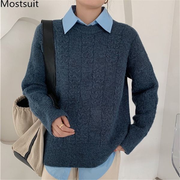 twisted knitted thick o-neck women pullover sweater spring korean vintage fashion female jumpers femme 210518, White;black
twisted knitted thick o-neck women pullover sweater spring korean vintage fashion female jumpers femme 210518, White;black