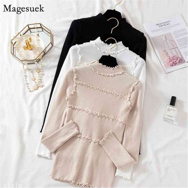 autumn winter white long sleeve jumper women sweaters slim pullover knitted sweater soft femme turtleneck 7220 50 210512, White;black
autumn winter white long sleeve jumper women sweaters slim pullover knitted sweater soft femme turtleneck 7220 50 210512, White;black
