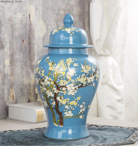 ceramic vase home decoration accessories blue retro storage jar with lid modern living room dining table office furnishings vases
ceramic vase home decoration accessories blue retro storage jar with lid modern living room dining table office furnishings vases