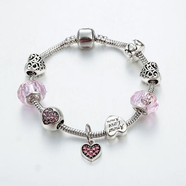charm bracelets annapaer fashion bracelet diy bead heart for women silver color beads jewelry making b16112, Golden;silver
charm bracelets annapaer fashion bracelet diy bead heart for women silver color beads jewelry making b16112, Golden;silver