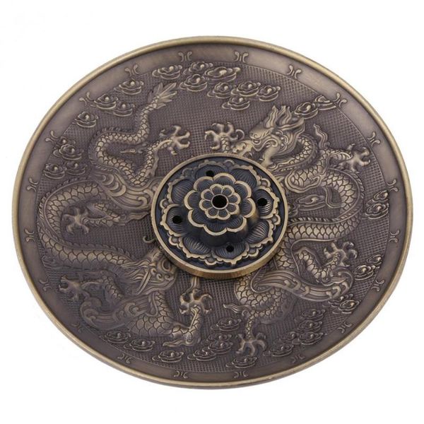 sachet bags zinc alloy incense stick burner holder dragon pattern censer plate for candle furnace base
sachet bags zinc alloy incense stick burner holder dragon pattern censer plate for candle furnace base
