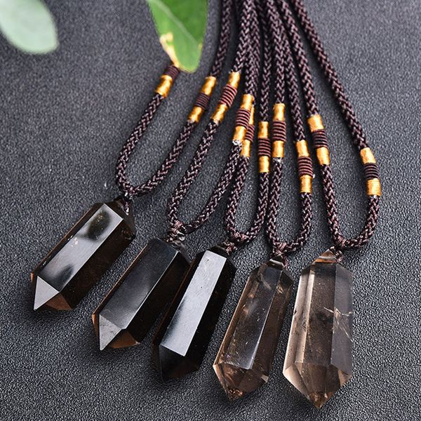 natural crystal stone handmade energy pendant necklaces with rope chain for women men party decor jewelry, Silver
natural crystal stone handmade energy pendant necklaces with rope chain for women men party decor jewelry, Silver