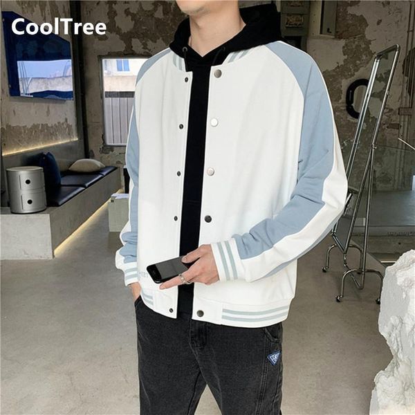 men's jackets cooltree men baseball jacket spring autumn single-breasted patchwork stand collar coat male harajuku loose outerwear stre, Black;brown
men's jackets cooltree men baseball jacket spring autumn single-breasted patchwork stand collar coat male harajuku loose outerwear stre, Black;brown