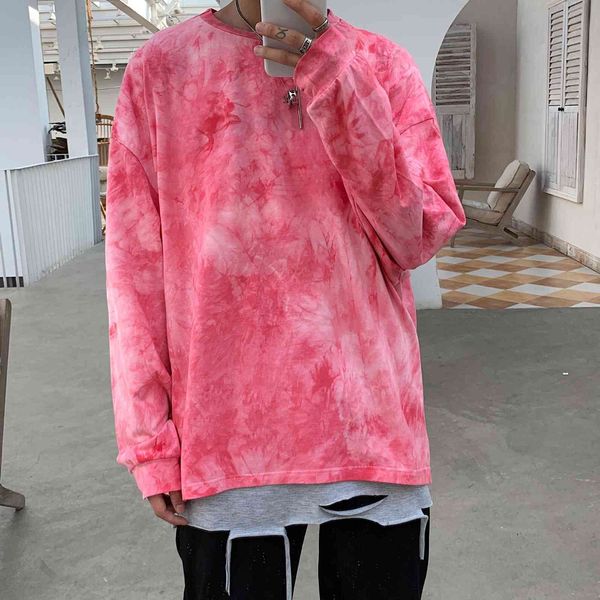 men's hoodies & sweatshirts autumn tie-dye long-sleeved round neck pullover sweater korean style trendy hip-hop loose all-matc, Black
men's hoodies & sweatshirts autumn tie-dye long-sleeved round neck pullover sweater korean style trendy hip-hop loose all-matc, Black